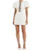 Rebecca Vallance Women's Blaise Embellished-Bow Puff-Sleeve Minidress - 2