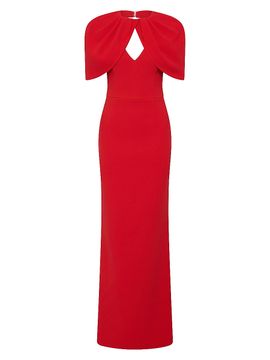 Rebecca Vallance Women's Cameron Cape-Sleeve Gown