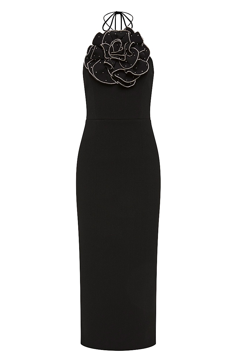 Rebecca Vallance - Women's Eliana Floral Halterneck Midi-Dress Rebecca Vallance - Women's Eliana Floral Halterneck Midi-Dress