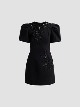 Rebecca Vallance Women's Livia Puff-Sleeve Mini Dress