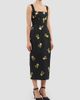 Rebecca Vallance Women's Mariya Metallic Floral Midi-Dress - 4