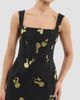 Rebecca Vallance Women's Mariya Metallic Floral Midi-Dress - 5