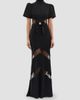 Rebecca Vallance Women's Noire Lace Column Gown - 2