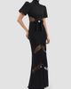 Rebecca Vallance Women's Noire Lace Column Gown - 4