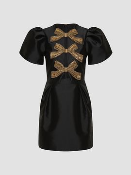 Rebecca Vallance Women's Venus Crystal-Embellished Satin Minidress