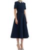 Rebecca Vallance Women's Xena Embellished Stretch-Crepe Belted Midi-Dress - 2