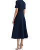 Rebecca Vallance Women's Xena Embellished Stretch-Crepe Belted Midi-Dress - 3