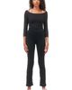 Rebody Active Rebody Active Dynamic Cozy Open Shoulder 3/4 Sleeve Top - 1