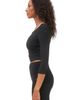 Rebody Active Rebody Active Dynamic Cozy Open Shoulder 3/4 Sleeve Top - 3