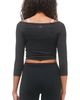Rebody Active Rebody Active Dynamic Cozy Open Shoulder 3/4 Sleeve Top - 4