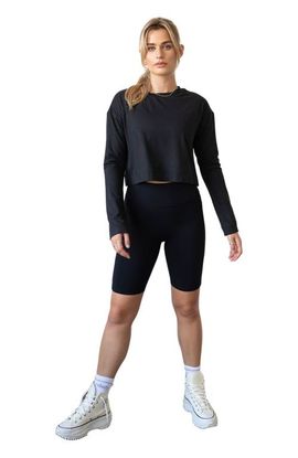 Rebody Active Rebody Active Go With The Flow Crop Long Sleeve Top