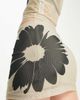 Reclaimed Vintage Reclaimed Vintage 00s mesh mini skirt with grunge flower print - part of a set-White - 3