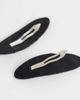 Reclaimed Vintage Reclaimed Vintage 2 pack of fabric snap clips-Black - 2