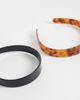 Reclaimed Vintage Reclaimed Vintage 90s headband 2 pack in tort-Multi - 2