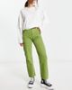 Reclaimed Vintage Reclaimed Vintage 90's high waisted slim leg jean in green wash - 4