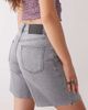 Reclaimed Vintage Reclaimed Vintage a line denim dad shorts in washed gray - 4