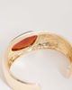 Reclaimed Vintage Reclaimed Vintage amber set stone statement 2 pack bangles in gold - 3