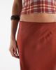 Reclaimed Vintage Reclaimed Vintage asymmetric hem midi skirt with tassels in rust red - 3