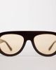 Reclaimed Vintage Reclaimed Vintage aviator light tint sunglasses with yellow lens in chocolate brown - 2