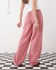 Reclaimed Vintage Reclaimed Vintage baggy tailored linen look pants in red gingham-Multi - 3