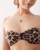 Reclaimed Vintage Reclaimed Vintage bandeau knot bikini top in leopard print-Multi - 3