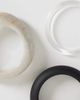 Reclaimed Vintage Reclaimed Vintage bangles 3 pack in black, bone and clear-Multi - 2