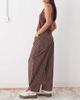 Reclaimed Vintage Reclaimed Vintage barrel leg jeans in brown polka-dot print - 3