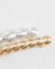 Reclaimed Vintage Reclaimed Vintage barrette clip 2 pack in mixed metals-Multi - 2