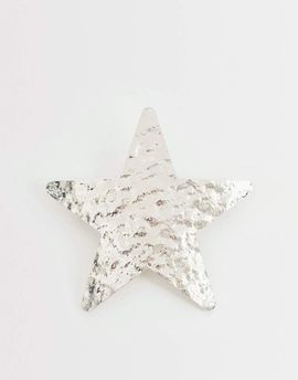 Reclaimed Vintage Reclaimed Vintage barrette star clip in silver tone