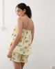 Reclaimed Vintage Reclaimed Vintage beach smock trapeze top in yellow postcard print-Multi - 4