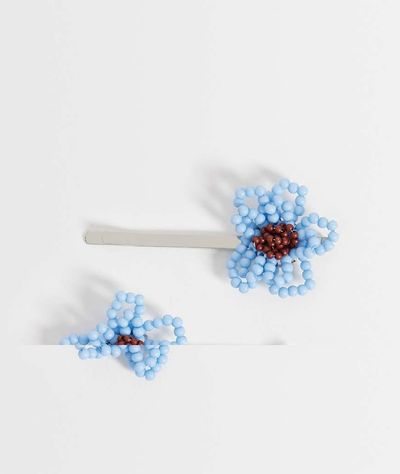 Reclaimed Vintage Reclaimed Vintage beaded floral hair clips in multi