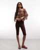 Reclaimed Vintage Reclaimed Vintage bengaline capri pants in brown - 1