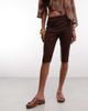 Reclaimed Vintage Reclaimed Vintage bengaline capri pants in brown - 2