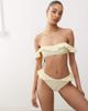 Reclaimed Vintage Reclaimed Vintage bikini bottom with frill in butter yellow-Multi - 2
