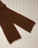 Reclaimed Vintage Reclaimed Vintage blanket stitch scarf in brown teddy - 3