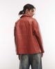 Reclaimed Vintage Reclaimed Vintage boxy fit leather look blazer in red - 2