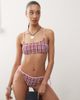 Reclaimed Vintage Reclaimed Vintage bralet bikini top in pink seersucker gingham - 1