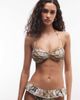 Reclaimed Vintage Reclaimed Vintage bralette bikini top in paisley print-Multi - 4