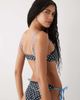 Reclaimed Vintage Reclaimed Vintage bralette bikini top with frill trim in brown and cream polka-dot print-Multi - 3