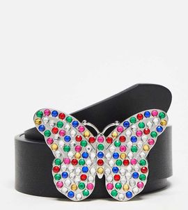 Reclaimed Vintage Reclaimed Vintage butterfly belt in black