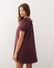 Reclaimed Vintage Reclaimed Vintage button up mini dress with pintucks in plum-Purple - 3