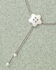 Reclaimed Vintage Reclaimed Vintage button wraparound necklace in silver - 3