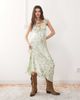 Reclaimed Vintage Reclaimed Vintage cami maxi dress with flutter sleeves in green floral print-Multi - 2