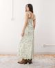 Reclaimed Vintage Reclaimed Vintage cami maxi dress with flutter sleeves in green floral print-Multi - 4