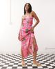 Reclaimed Vintage Reclaimed Vintage cami maxi summer dress in bright pink postcard print-Multi - 1