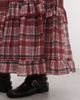 Reclaimed Vintage Reclaimed vintage chiffon check maxi skirt-Pink - 2
