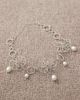 Reclaimed Vintage Reclaimed Vintage choker necklace with floral and faux pearl details in silver - 3