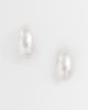 Reclaimed Vintage Reclaimed Vintage chubby hoop earrings in burnished silver tone - 1