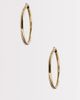 Reclaimed Vintage Reclaimed Vintage chubby hoop earrings in gold tone - 1