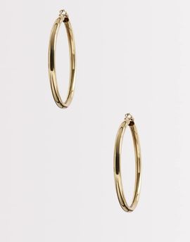 Reclaimed Vintage Reclaimed Vintage chubby hoop earrings in gold tone